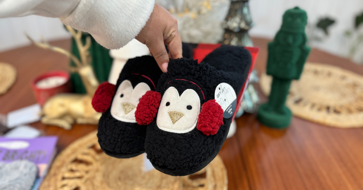 *HOT* Dearfoams Holiday Slippers Just $9.99 (SO MANY Giftable Styles!)