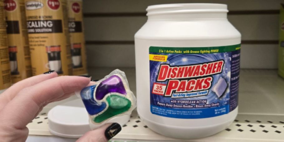 Are These Dollar Tree Dishwasher Packs Actually Cascade?!