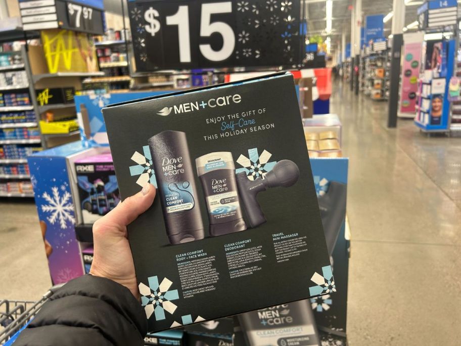 Dove Men+Care Gift Set in hand in store