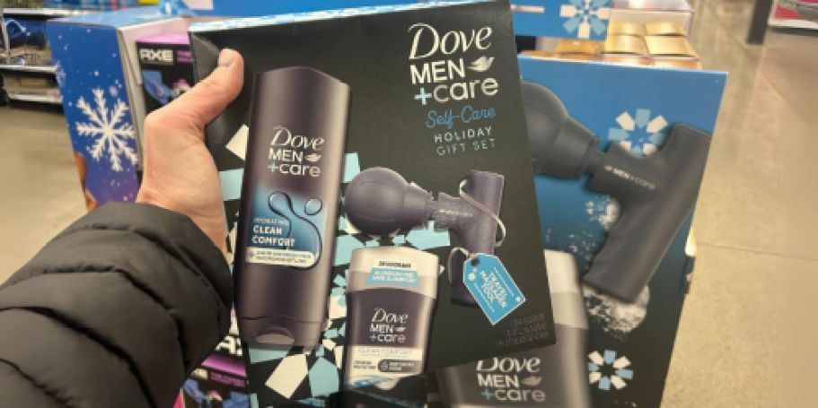 Dove Men+Care Gift Set Only $15 at Walmart – Includes Body + Face Wash, Deodorant, & Massager!