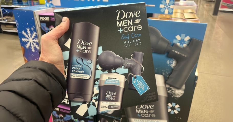 WOW! This Dove Men’s Gift Set Includes a Travel Massager Tool & It’s Only $15 at Walmart