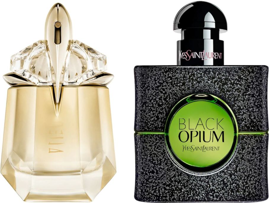 Mugler Alien Goddess and YSL Black Opium Perfumes