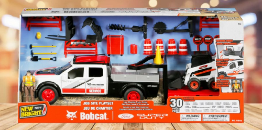 Ford Truck & Bobcat Vehicle 30-Piece Playset Only $15 on Walmart.online