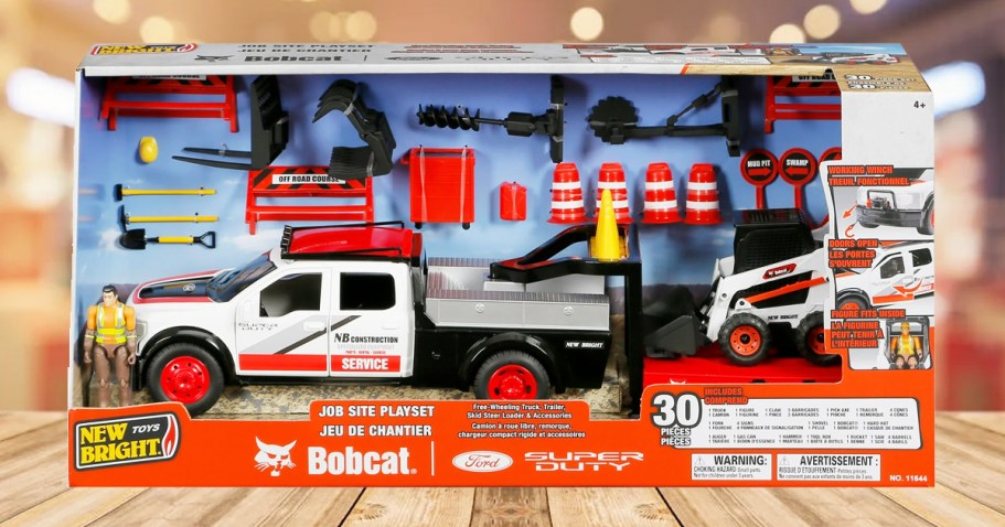 Ford Truck & Bobcat Vehicle 30-Piece Playset Only $15 on Walmart.online