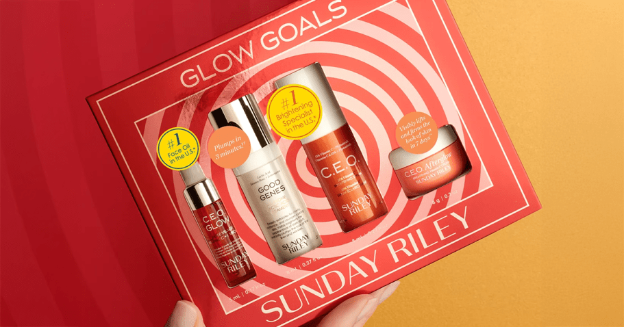 Sunday Riley Glow Goals Skincare Set Only $33.75 Shipped on Macys.online ($69 Value) + More!