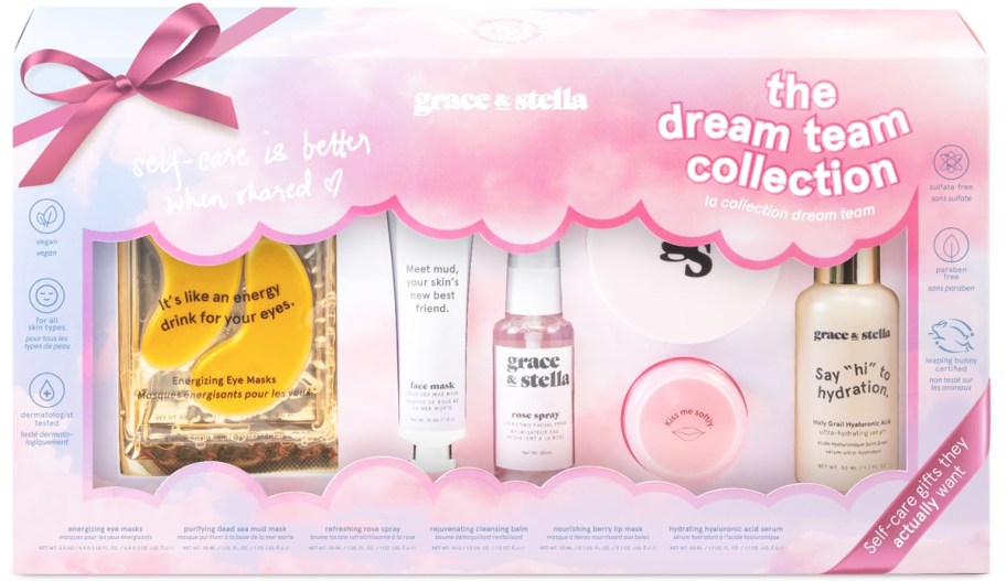 Grace & Stella skincare gift set box