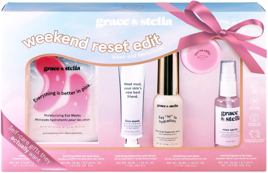 Grace & Stella skincare gift set box