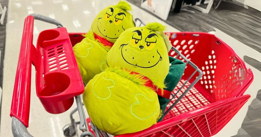 Grinch Pillow & Throw Sets in cart in store