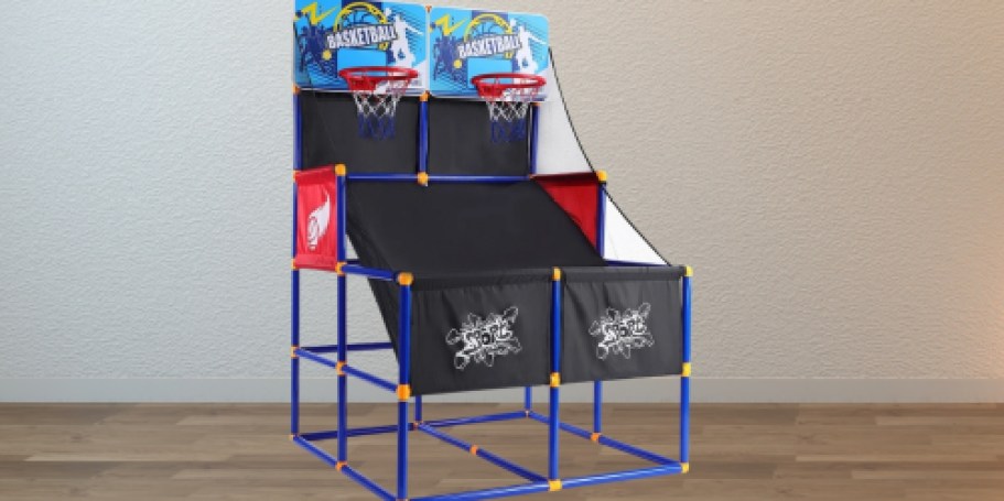 Basketball Arcade Only $36.99 Shipped for Walmart+ Members (Reg. $160) | Includes 6 Balls & Pump