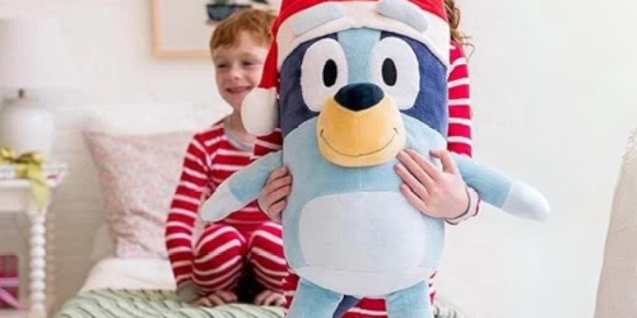 HUGE Holiday Bluey Plush Just $25 on Walmart.online (May Sell Out!)