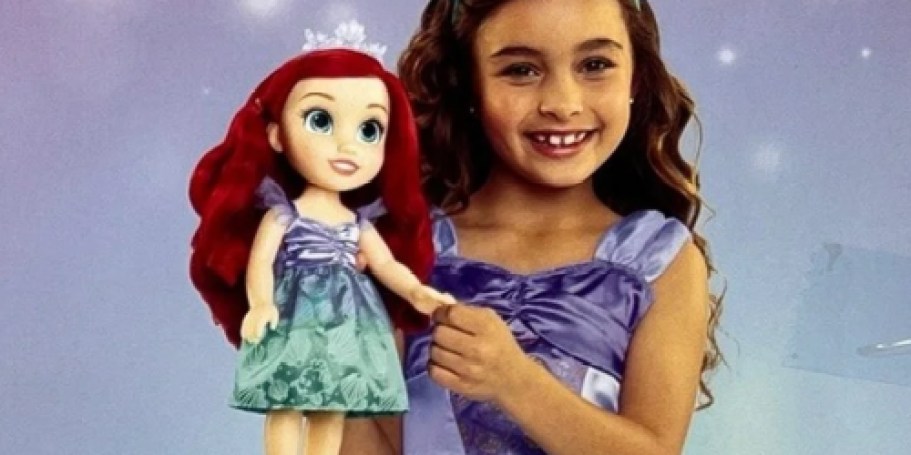 Disney Princess Dolls w/ Toddler Dress-Up Outfit $20 on Walmart.online (Reg. $40)