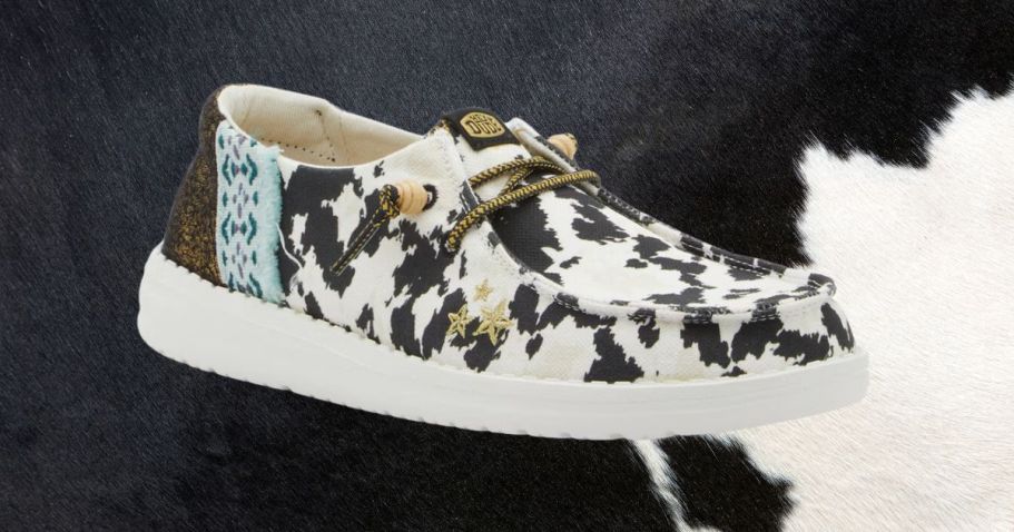 HEYDUDE Women’s Disco Cow Shoes JUST $27.99 Shipped (Reg. $70) + More on Sale!