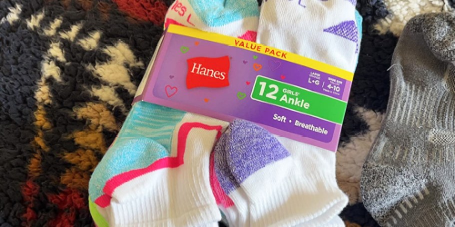 Hanes Kids Socks 12-Pack Just $5.47 on Amazon (Regularly $10)