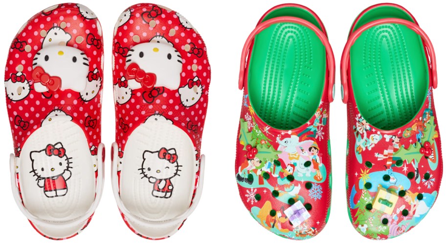 Hello Kitty and Disney Crocs