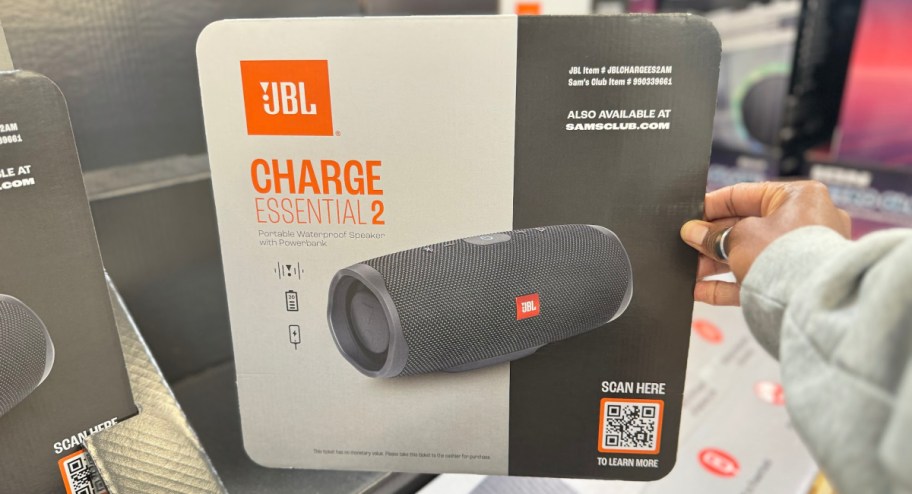 JBL Bluetooth Speaker in womans hand