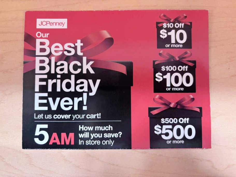 JCPenney Black Friday Mystery Coupon Giveaway | Win Up to $500 Off $500 Purchase!