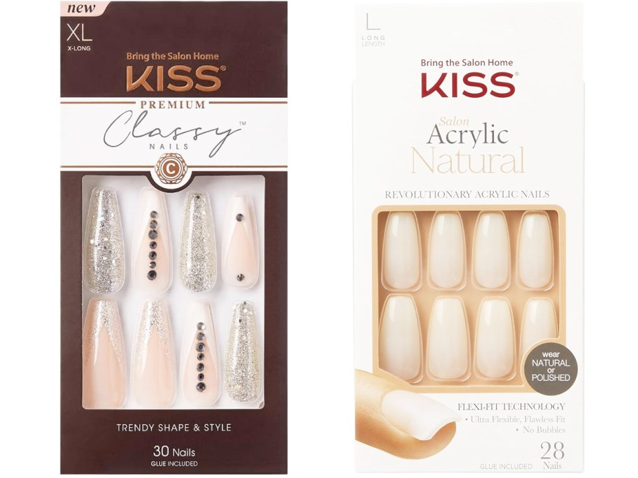 two boxes of KISS Press-On Nails