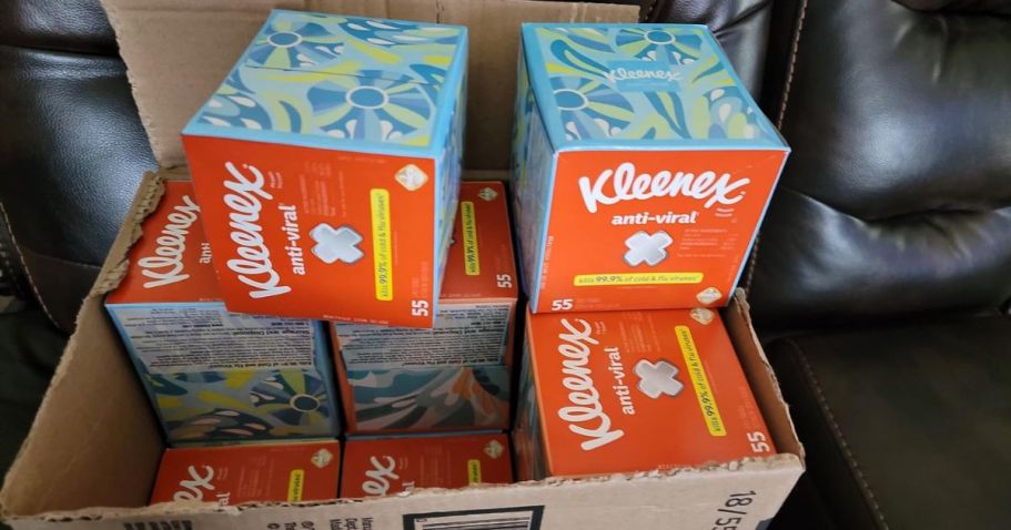 Kleenex Tissues 18-Cube Pack Only $14.90 Shipped on Amazon (Just 82¢ Each!)