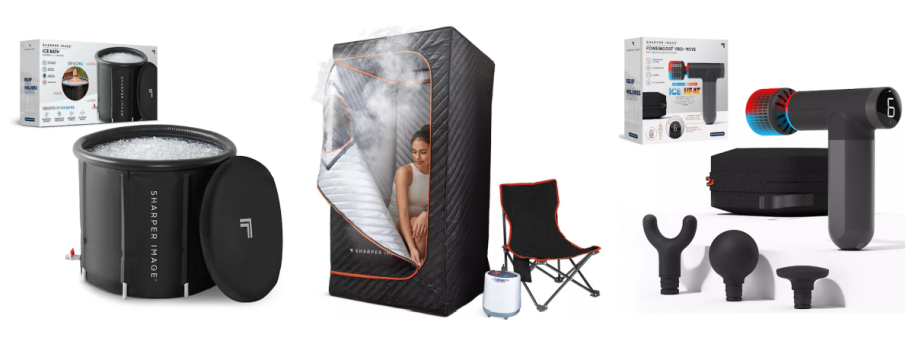 Kohl's Black Friday Personal Care Items like a portable sauna, portable ice bath, and portable massager