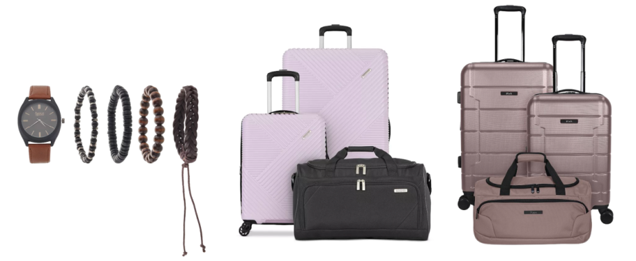 Kohls Black Friday Gift Deals like affordable luggage sets and a stackable mens watch