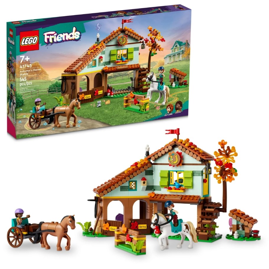 a LEGO Horse Stable set with the box it onlinees in