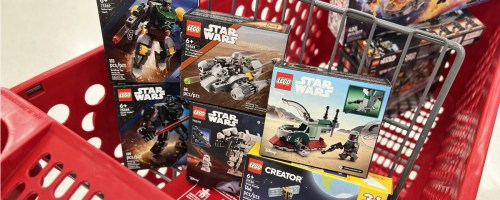 LEGO Star Wars sets in red Target shopping cart