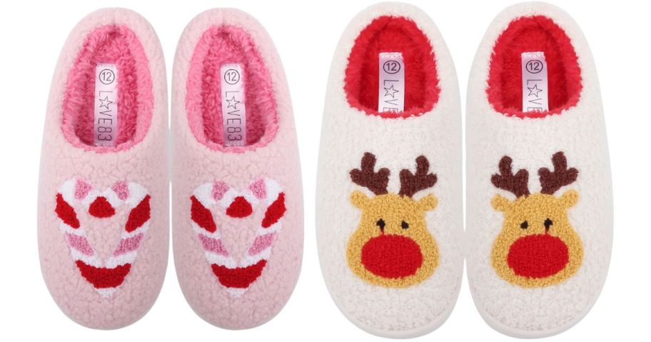 Love 83 Little Kids Holiday Icon Slippers