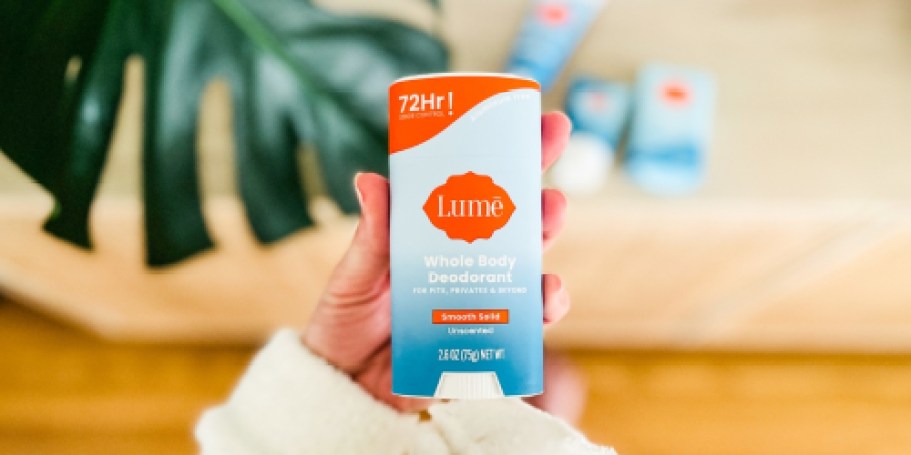 Lume Whole Body Deodorant 5-Pack Just $50 Shipped ($75 Value) – Only $10 Per Stick!