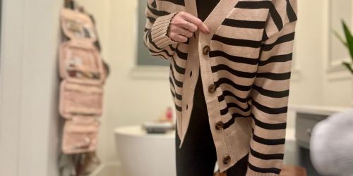 Striped Cardigan UNDER $15 Shipped on Amazon