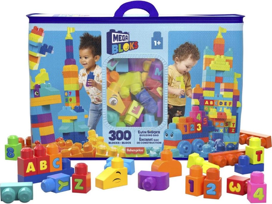 Mega Blocks Toy Blocks Even Bigger Building Bag w/ Storage stock image