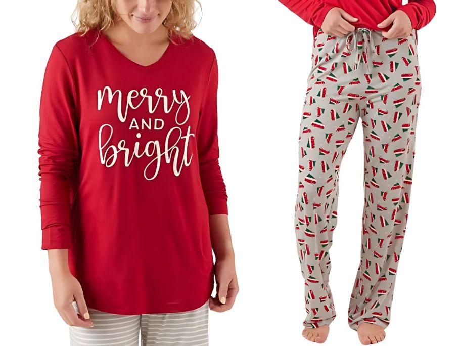 Mia & Tess Christmas PJ Separates