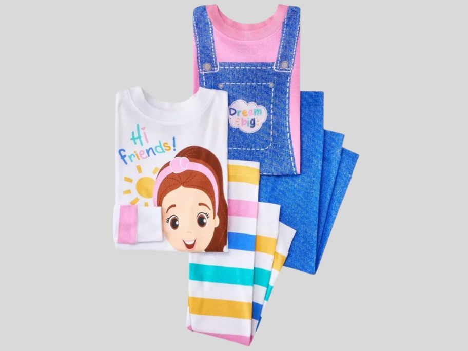 Ms. Rachel Toddler Girls' 4-Piece Pajama Set stock image