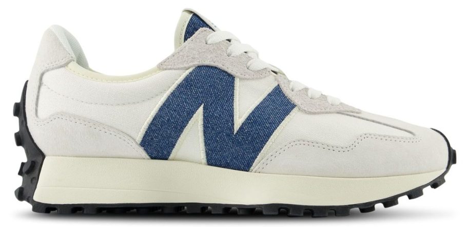 New Balance Women's 327 Shoes in Denim/Gray stock image