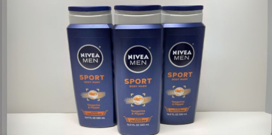 Nivea Men’s Sport Body Wash 3-Pack Only $10 Shipped on Amazon