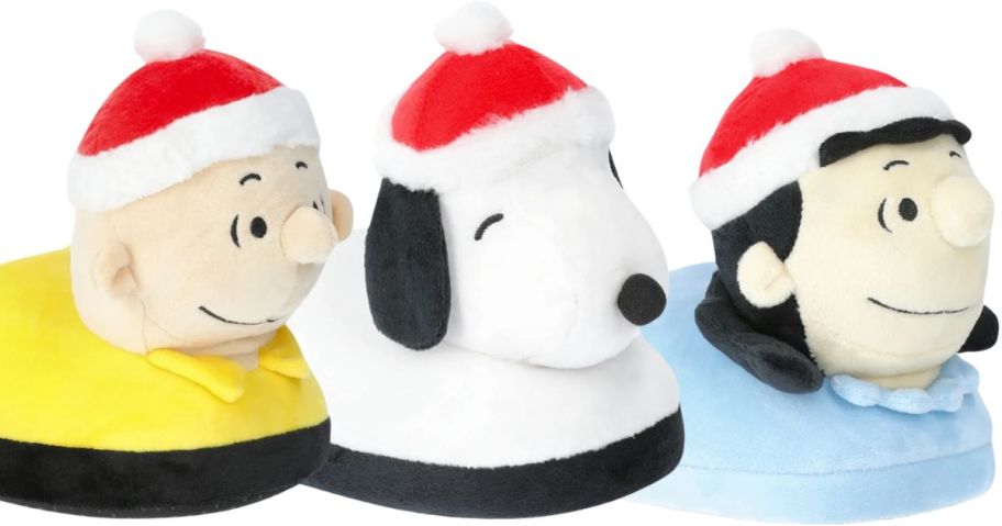 Peanuts Kids’ Christmas 3D Scuff Slippers