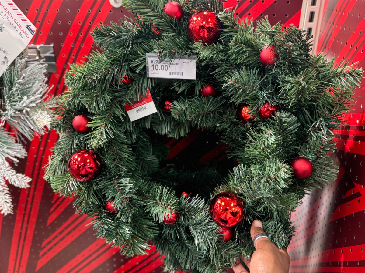 50% Off Christmas Wreaths on Target.online | Styles from $5