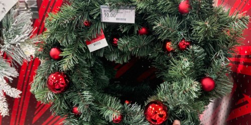 50% Off Christmas Wreaths on Target.online | Styles from $5