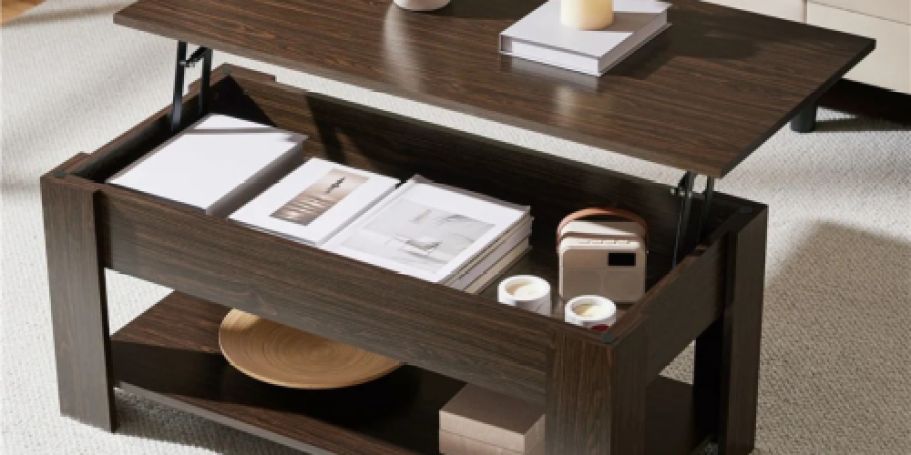 Lift-Top Storage Coffee Table Just $66.50 Shipped on Walmart.online (Reg. $107)