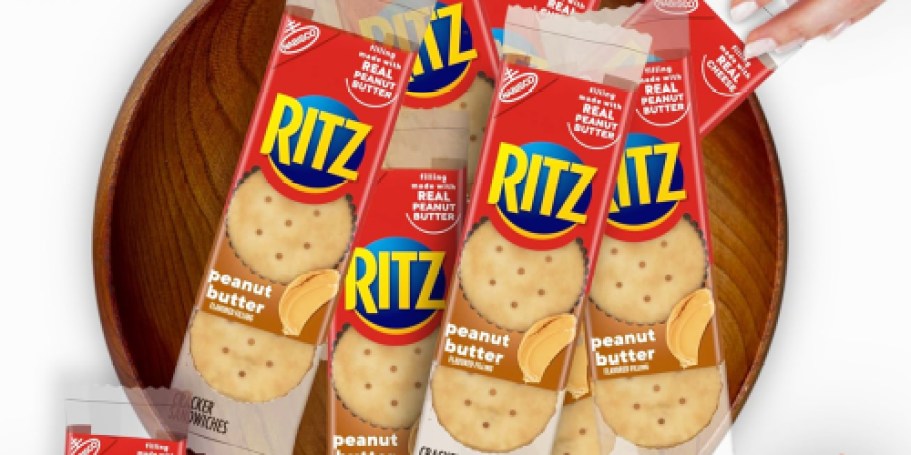 Ritz Sandwich Crackers 20-Count Snack Packs Only $4.79 Shipped on Amazon (Just 24¢ Per Pack)