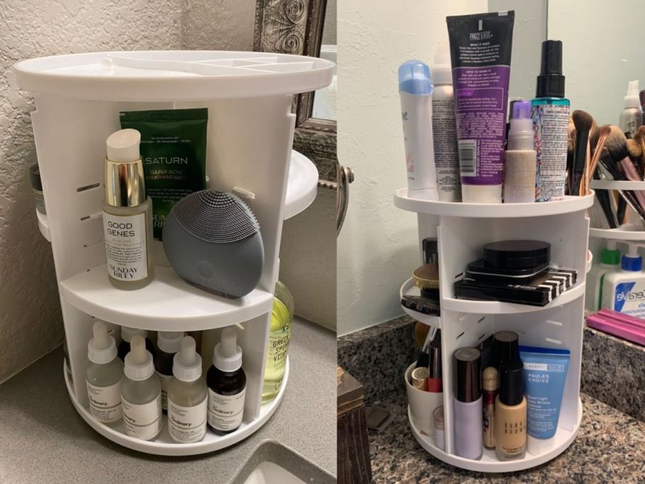 Rotating Makeup Organizers