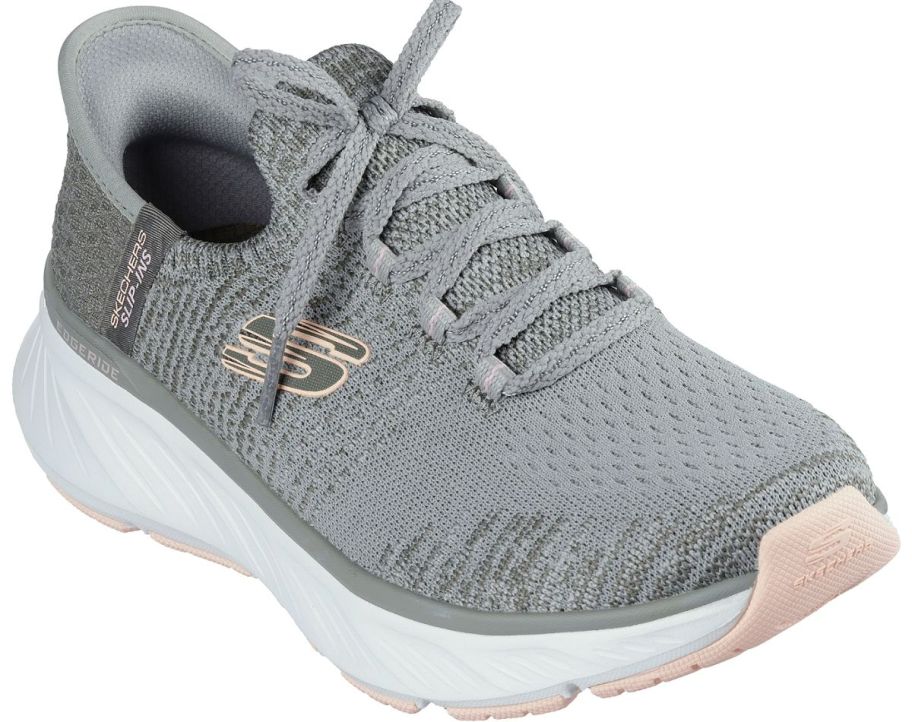 a gray knit womens sneaker