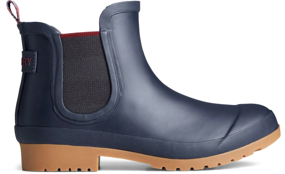 navy blue chelsea boot