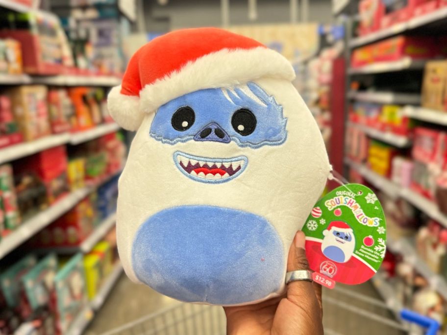 Squishmallows 8" Bumble in hand in store