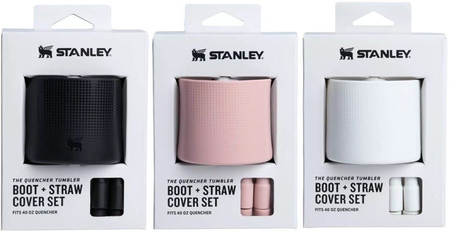 Stanley Straw Cover and Boot in three color options