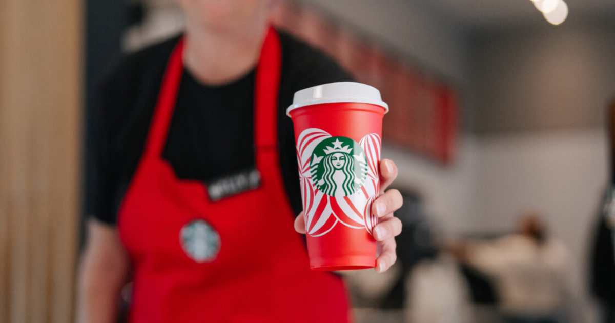 FREE Starbucks Red Reusable Cup w/ ANY Holiday Drink Purchase (11/14 ONLY!)