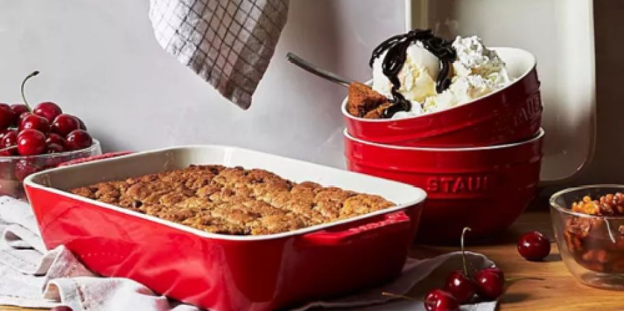 WOW! Staub Ceramic 4-Piece Bakeware Set Just $39.68 on SamsClub.online – Perfect for Holiday Baking!