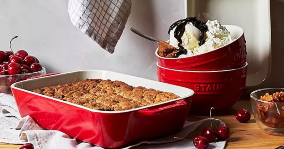 WOW! Staub Ceramic 4-Piece Bakeware Set Just $39.68 on SamsClub.online – Perfect for Holiday Baking!