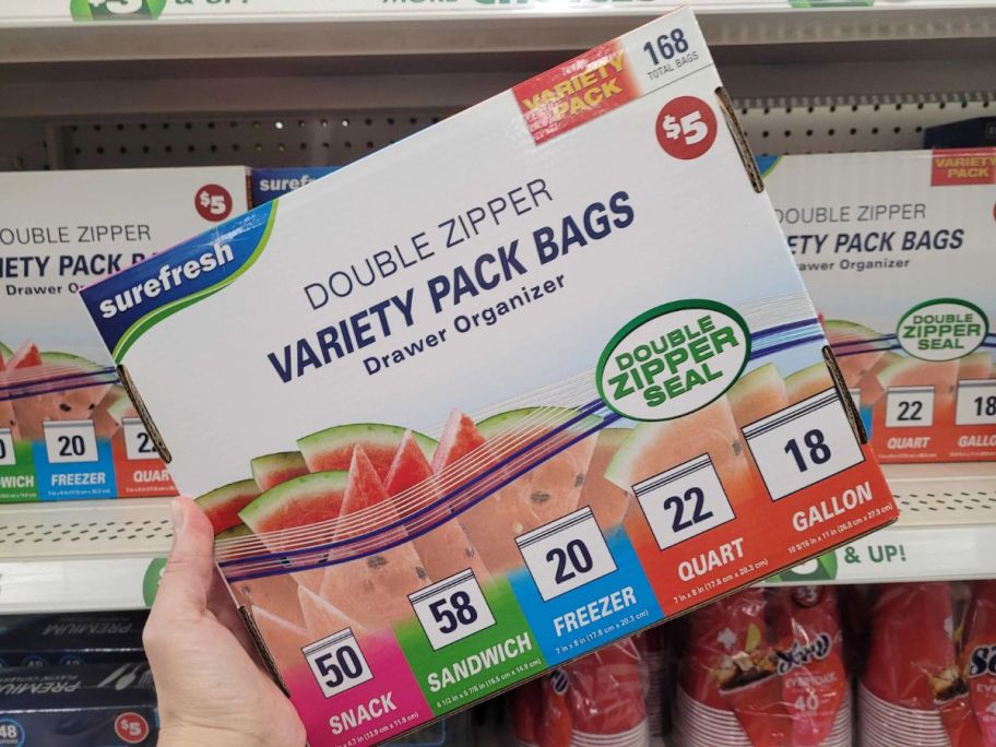 Surefresh Variety Pack Double Zipper Bags