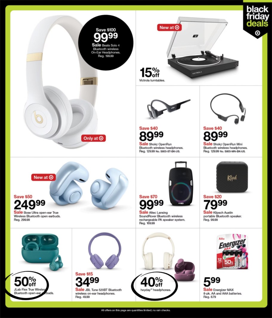 page from Target ad