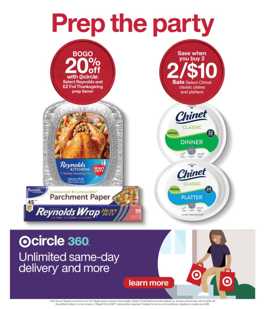 page from Target ad